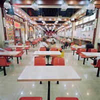 interior of fast food restaurant in beijing - junk food stock pictures, royalty-free photos & images