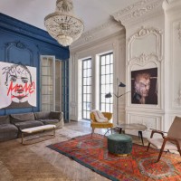 interior of the mansion in a classic style - home decoration stock pictures, royalty-free photos & images