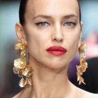 Irina Shayk walks the runway during the Carolina Herrera Ready to Wear Fall/Winter 2024-2024 fashion show as part of the New York Fashion Week on...