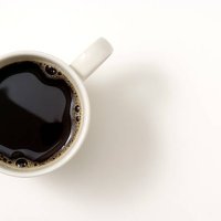 isolated shot of a cup of coffee on white background - coffee stock pictures, royalty-free photos & images