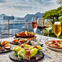 italian restaurant food outdoor meal - food stock pictures, royalty-free photos & images