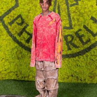 Jaden Smith arrives at the Moncler event during the Milan Fashion Week Womenswear Spring/Summer 2024 on September 20, 2023 in Milan, Italy.