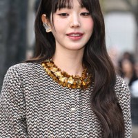 Jang Won-young of IVE attends the Miu Miu Womenswear Spring/Summer 2024 show as part of Paris Fashion Week on October 03, 2023 in Paris, France.