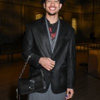 Jared McCain at the Coach Fall RTW 2025 fashion show as part of New York Fashion Week held at the Park Avenue Armory on February 10, 2025 in New...