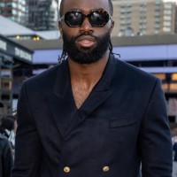 Jaylen Brown is seen arriving to Tommy Hilfiger Fashion show during New York Fashion Week on September 08, 2024 in New York City.