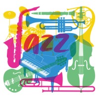 jazz music concert band musical instruments poster overprint design - concert stock illustrations