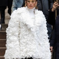 Jennifer Lopez attends the Schiaparelli Haute Couture Spring/Summer 2024 show as part of Paris Fashion Week on January 22, 2024 in Paris, France.