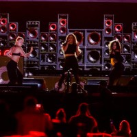 Jennifer Lopez is seen rehearsing for the Global Citizen concert in Central Park on September 24, 2021 in New York City.