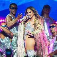 Jennifer Lopez performs at Movistar Arena on July 13, 2025 in Madrid, Spain.
