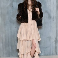 Jessica Miller attends the Chloé Womenswear Spring-Summer 2025 show as part of Paris Fashion Week on September 26, 2024 in Paris, France.