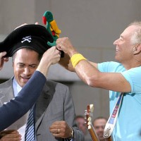 Jimmy Buffett during Jimmy Buffett Performs on The Today Show Summer Concert Series - July 11, 2003 at NBC Studios, Rockefeller Plaza in New York...