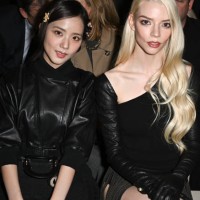 Jisoo and Anya Taylor-Joy attend the Christian Dior Haute Couture Spring-Summer 2025 show as part of Paris Fashion Week on January 27, 2025 in Paris,...