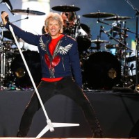 Jon Bon Jovi of the band Bon Jovi performs on stage during Rock In Rio day 3 at Cidade do Rock on September 29, 2019 in Rio de Janeiro, Brazil.
