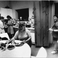 Junk Food has put an, end of the traditional sit down family dinner.....Parents & kids to busy.Mrs. Jenny Tippins, sits down to her dinner, while...