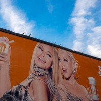 Just Eat takeaway delivery advertising campaign 'Did somebody say Just Eat' featuring Latto and Christina Aguilera on 29th November 2023 in...