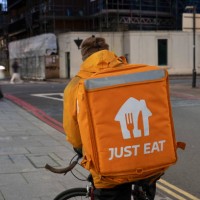 Just Eat takeaway delivery cycle courier following news that some couriers are selling or leasing out accounts effectively exploiting the...