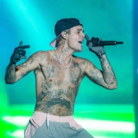 Justin Bieber performs on day three of Sziget Festival 2022 on Óbudai-sziget Island on August 12, 2022 in Budapest, Hungary.