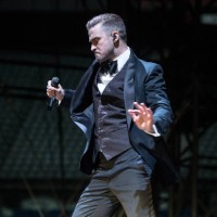 Justin Timberlake performs at Stade de France on April 26, 2014 in Paris, France.