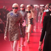 Kai Schreiber walks the runway during the Valentino Womenswear Fall/Winter 2025-2026 show as part of Paris Fashion Week on March 09, 2025 in Paris,...
