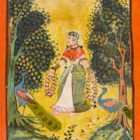 Kakubha Ragini, folio from a Ragamala, circa 1630. Artist Unknown.