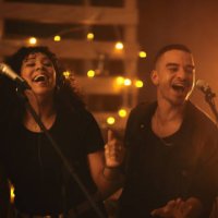karaoke nights are their thing - concert stock pictures, royalty-free photos & images