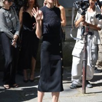 Karlie Kloss attends the Schiaparelli Haute Couture Fall/Winter 2024-2025 show as part of Paris Fashion Week on June 24, 2024 in Paris, France.