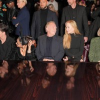 Katy Perry, Bill Skarsgård, Salma Hayek, François-Henri Pinault, Nicole Kidman, Anna Wintour and Kyle MacLachlan at Balenciaga RTW Spring 2025 as...