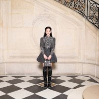 Kim Jisoo attends the Christian Dior Haute Couture Fall/Winter 2024-2025 show as part of Paris Fashion Week on June 24, 2024 in Paris, France.