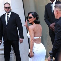 Kim Kardashian attends the Balenciaga Haute Couture Fall/Winter 2025/2026 show as part of Paris Fashion Week on July 09, 2025 in Paris, France.