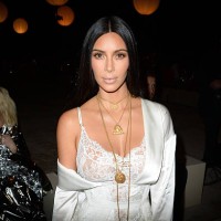 Kim Kardashian attends the Givenchy show as part of the Paris Fashion Week Womenswear Spring/Summer 2017on October 2, 2016 in Paris, France.