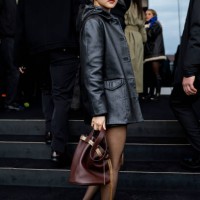 Kim Tae-ri arrives at the Prada fashion show during the Milan Menswear Fall/Winter 2025 - 2026 Fashion Week on January 19, 2025 in Milan, Italy.