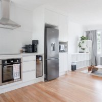 kitchen and living room open plan. - home decoration stock pictures, royalty-free photos & images
