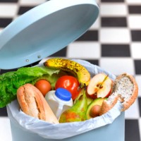 kitchen bin with out of date food - food stock pictures, royalty-free photos & images