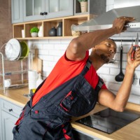 kitchen exhaust fan filter replacement - home decoration stock pictures, royalty-free photos & images