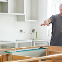 kitchen installation trainee - home decoration stock pictures, royalty-free photos & images
