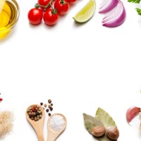 koken en kruiden achtergronden: groente, kruid en specerijen frame. - food stockfoto's en -beelden