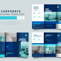 kollektion von tri fold broschüre design mit linienformen, corporate business vorlage für tri fold flyer. - fashion stock-grafiken, -clipart, -cartoons und -symbole