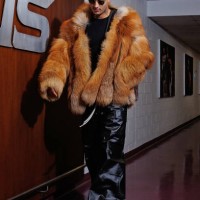 Kyle Kuzma of the Washington Wizards arrives to the arena before the game against the Miami Heat on February 2, 2024 at Capital One Arena in...