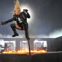 Lady Gaga performs on stage during the opening night of The Chromatica Ball Summer Stadium Tour at Merkur Spiel-Arena on July 17, 2022 in Dusseldorf,...