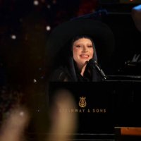 Lady Gaga performs onstage during the FIREAID Benefit Concert for California Fire Relief at Intuit Dome on January 30, 2025 in Inglewood, California.