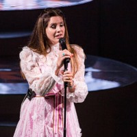 Lana Del Rey performs on stage at Cal Coast Credit Union Open Air Theatre on October 11, 2019 in San Diego, California.