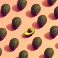 large group of avocados placed in a pattern - food stock pictures, royalty-free photos & images