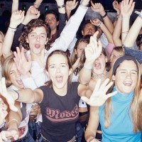 large group of teenagers at club, portrait - concert stock pictures, royalty-free photos & images