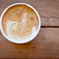 latte with wooden background - junk food stock pictures, royalty-free photos & images