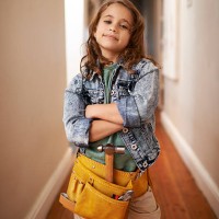 leave the handy work to her - home decoration stock pictures, royalty-free photos & images