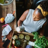 lebensmitteleinkauf mutter natur wäre stolz auf - food stock-fotos und bilder