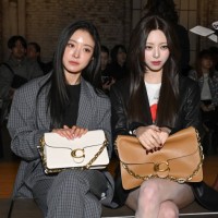 Lee Se-young, Yuna Shin at the Coach Fall RTW 2025 fashion show as part of New York Fashion Week held at the Park Avenue Armory on February 10, 2025...