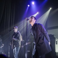 Liam Gallagher from Beady Eye performs at Le Bataclan on February 26, 2014 in Paris, France.