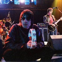 Liam Gallagher of Oasis during 1999 KROQ's Almost Acoustic X-Mas in Los Angeles, California, United States.