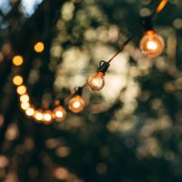 lighting decor in garden - garden decoration stock pictures, royalty-free photos & images
